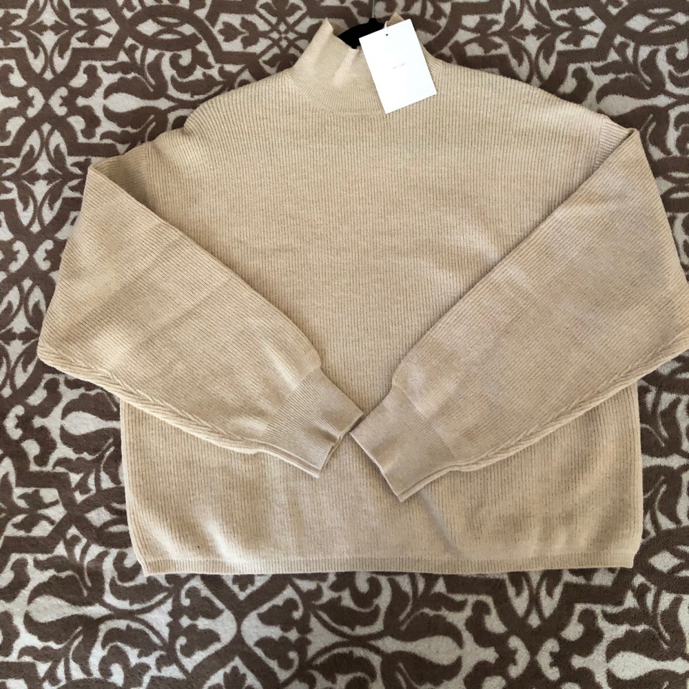 OAK+FORT Mockneck Sweater - Warm Sand